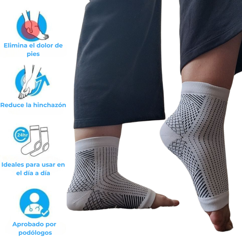 Calcetines de Alivio Rápido para Pies Hinchados y Adoloridos – Tecnología de Neuro-Compresión para un Descanso Instantáneo
