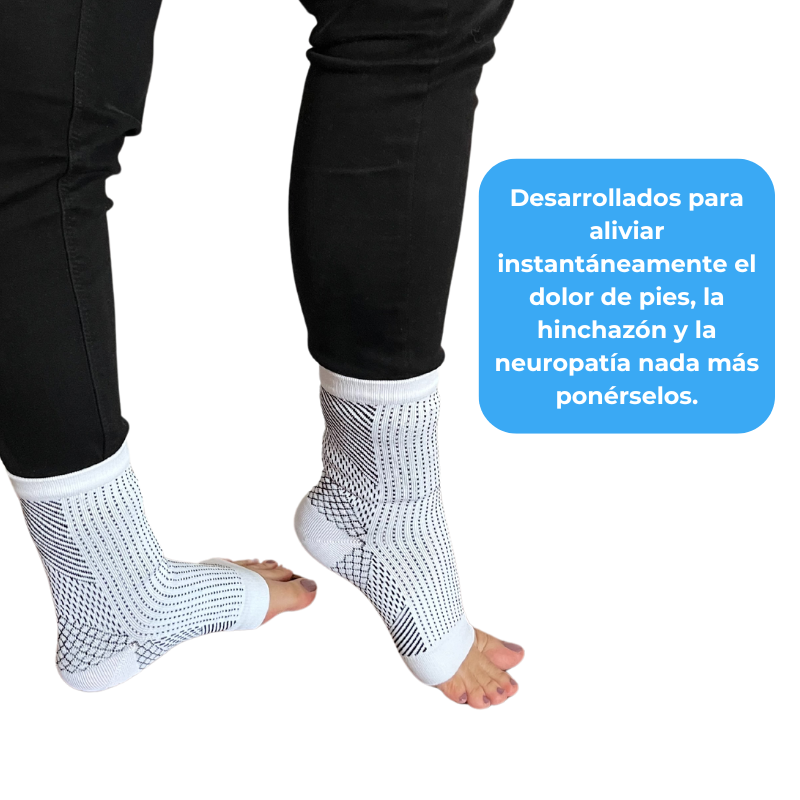 Calcetines de Alivio Rápido para Pies Hinchados y Adoloridos – Tecnología de Neuro-Compresión para un Descanso Instantáneo